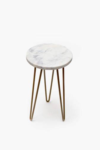 White viridis tripod stand - gold