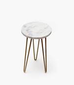 White viridis tripod stand - gold