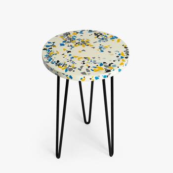 White speckled plant stand - black 1