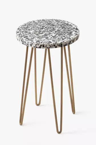 Speckled rainbow plant stand