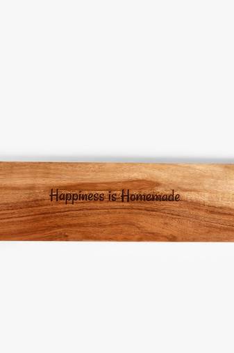 Scripted wooden platter