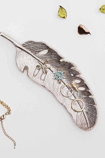 Silver folktale aurum leaf tray