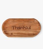 Always thankful scripted tray