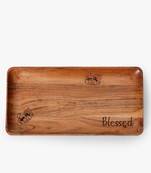 Scripted blessed wooden tray
