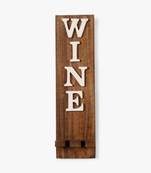 Scripted wine wall art