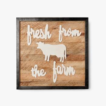 Farm fresh typography wall panel 1
