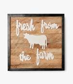 Farm fresh typography wall panel