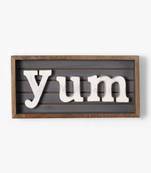 Scripted yum wall art