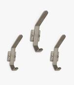 Abstract silver wall hook set