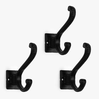 Classic black wall hook set 1