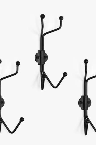 Maximum storage wall hook set
