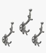 Silver tree twig wall hooks