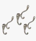 Silver antler dual hook set