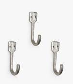 Silver fixtures wall hook set