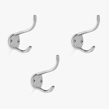 Silver wall hook set 1
