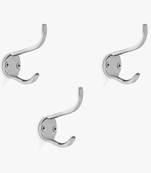 Silver wall hook set