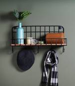 Kitchen utility wall shelf