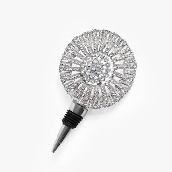 Silver ornate wine stopper 1