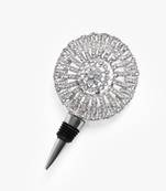 Silver ornate wine stopper