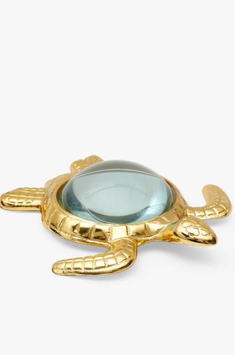 Silver sea turtle magnifying glass