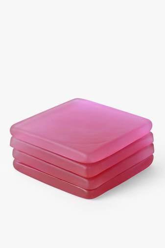 Passion pink square coasters