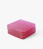 Passion pink square coasters
