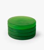 Kiwi splash round coasters