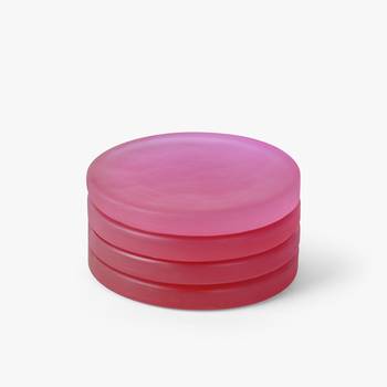 Passion pink round coasters 1