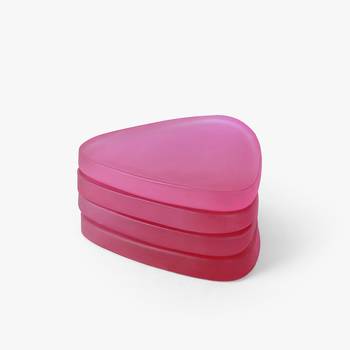 Passion pink triangle coasters 1