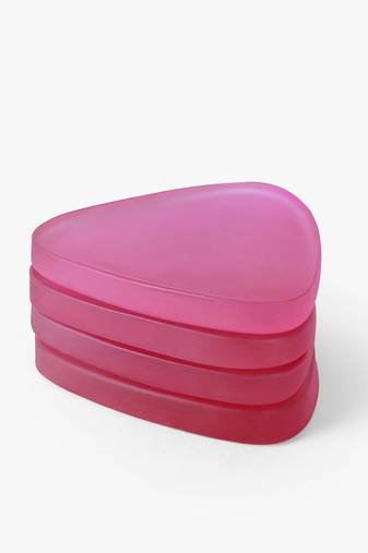 Passion pink triangle coasters