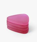 Passion pink triangle coasters