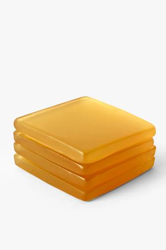 Sunshine mango square coasters