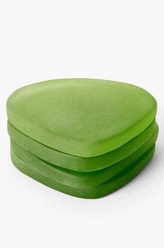 Kiwi splash beach pebble coasters