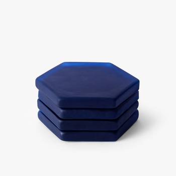 Blueberry blast hexagon coasters 1