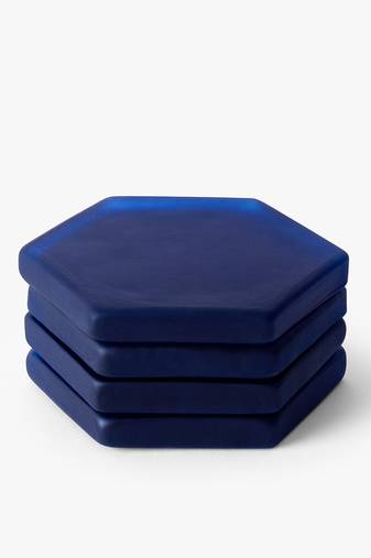 Blueberry blast hexagon coasters