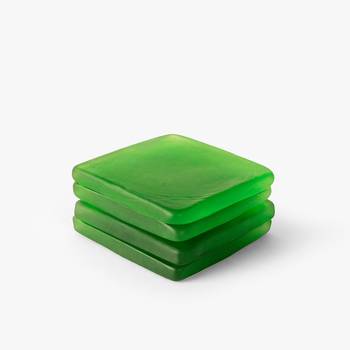 Kiwi splash square coasters 1