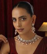 Red polki necklace set