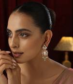 Mint polki dangler earrings