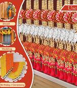 Pack of 10 lotus, cow, beads, tassel decorative hanging for diwali decor