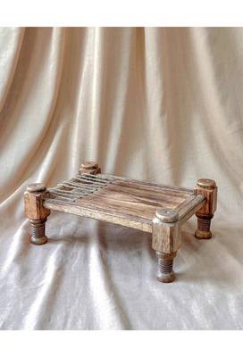 Miniature khaat- serving/ display tray - mango wood 1