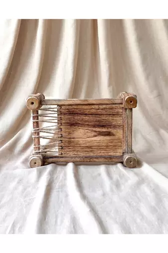 Miniature khaat- serving/ display tray - mango wood