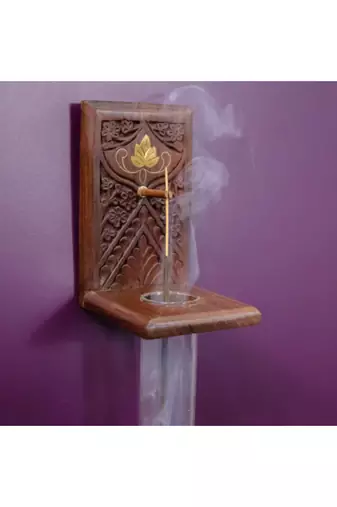 Maitri- inverse incense stick holder - sheesham wood