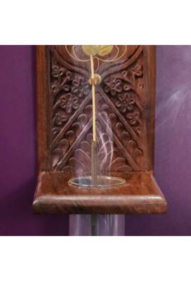 Maitri- inverse incense stick holder - sheesham wood 3