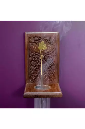 Maitri- inverse incense stick holder - sheesham wood
