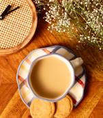 Bela- cup and saucer set - stoneware ceramics