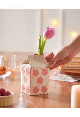 Aboli- milk carton shaped vase ( jug) - stoneware ceramics 1