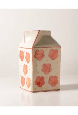 Aboli- milk carton shaped vase ( jug) - stoneware ceramics 2