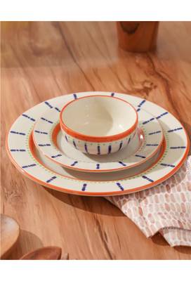Parijat- dinnerware set of 3 -stoneware ceramics 1