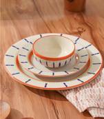 Parijat- dinnerware set of 3 -stoneware ceramics