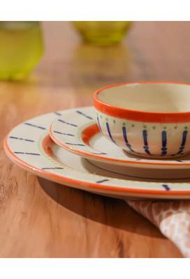 Parijat- dinnerware set of 3 -stoneware ceramics 4